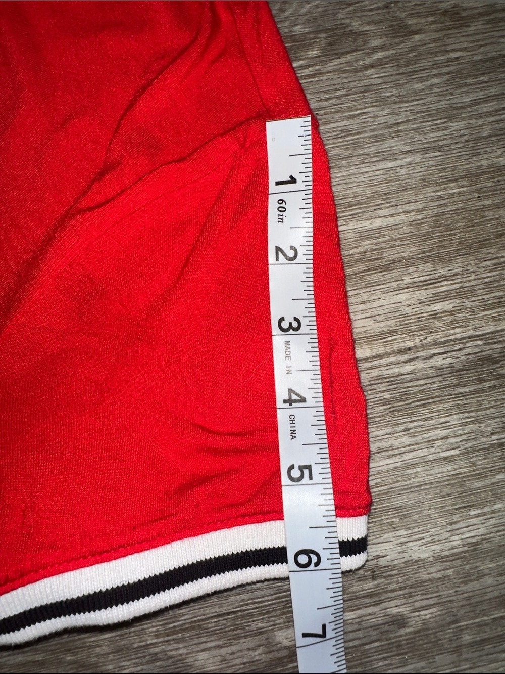 Justice Red Ringer Tee with Black & White Trim and '04 Chest Detail - Picture 8 of 8